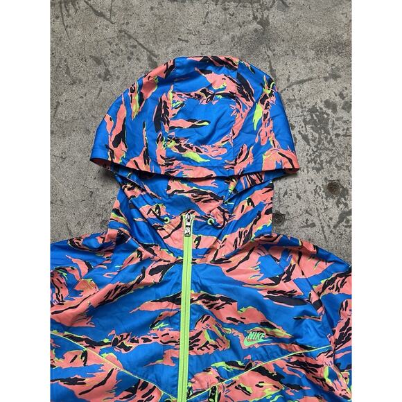 Nike Women's Packable Full Zip Camouflage Trail Running Jacket 546390-455 XL - Picture 3 of 10